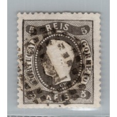 PORTUGAL 1867 Yv 26 ESTAMPILLA DE MUY BUENA CALIDAD 50 EUROS